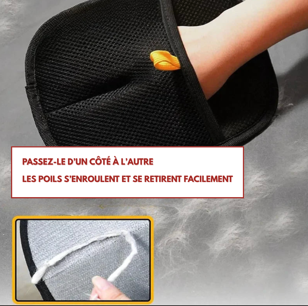 Gant Anti-Poils Réutilisable – Nettoyage Premium