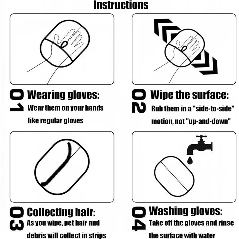 Gant Anti-Poils Réutilisable – Nettoyage Premium