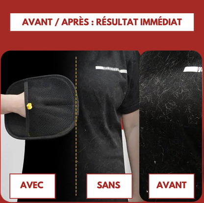 Gant Anti-Poils Réutilisable – Nettoyage Premium
