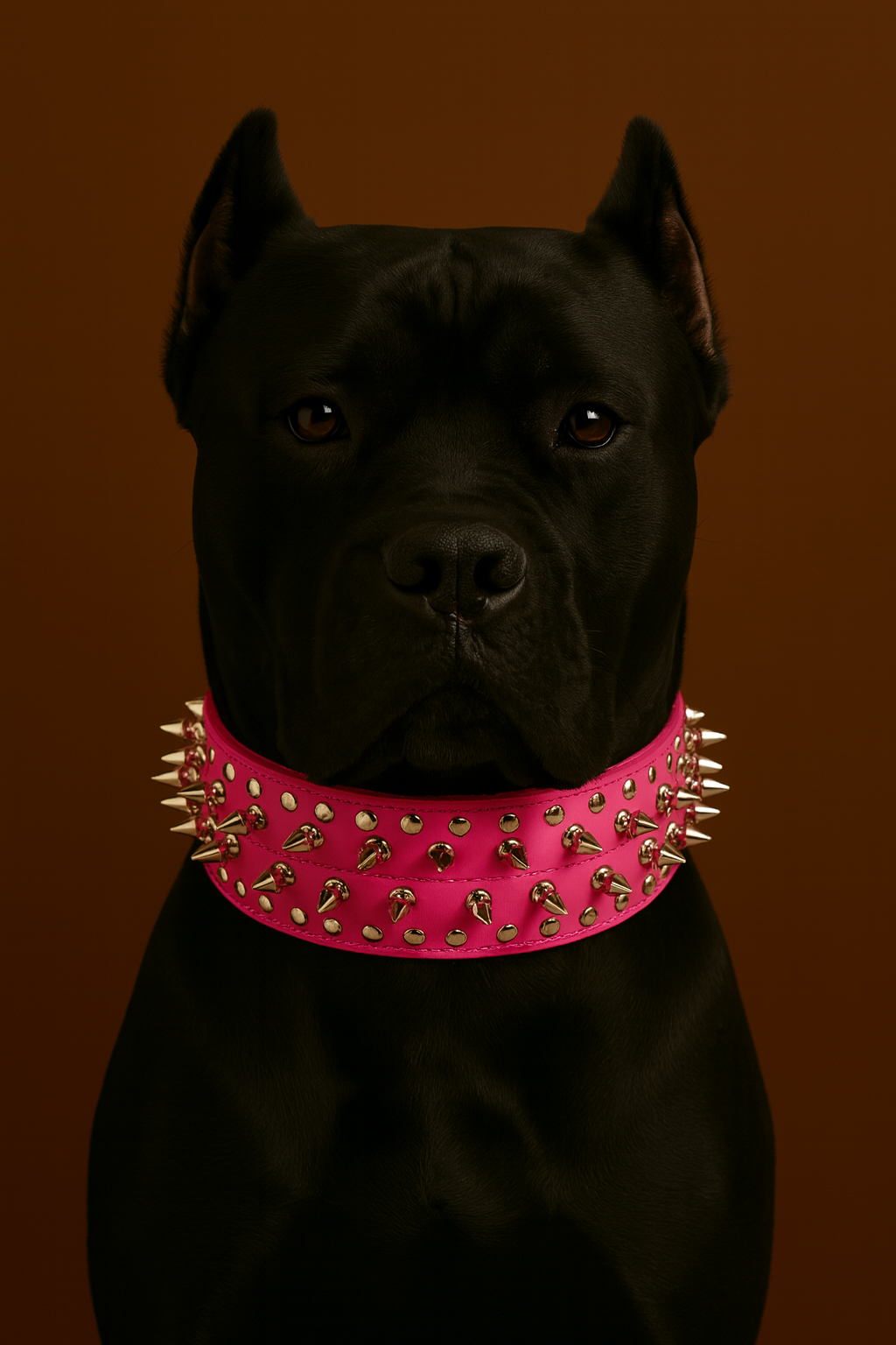 Collier clouté CUIR 100% - Protection Premium